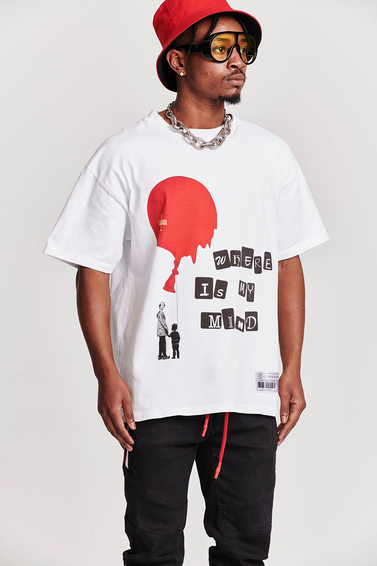 WHERE IS MY MIND OVERSIZED T-SHIRT WHITE
