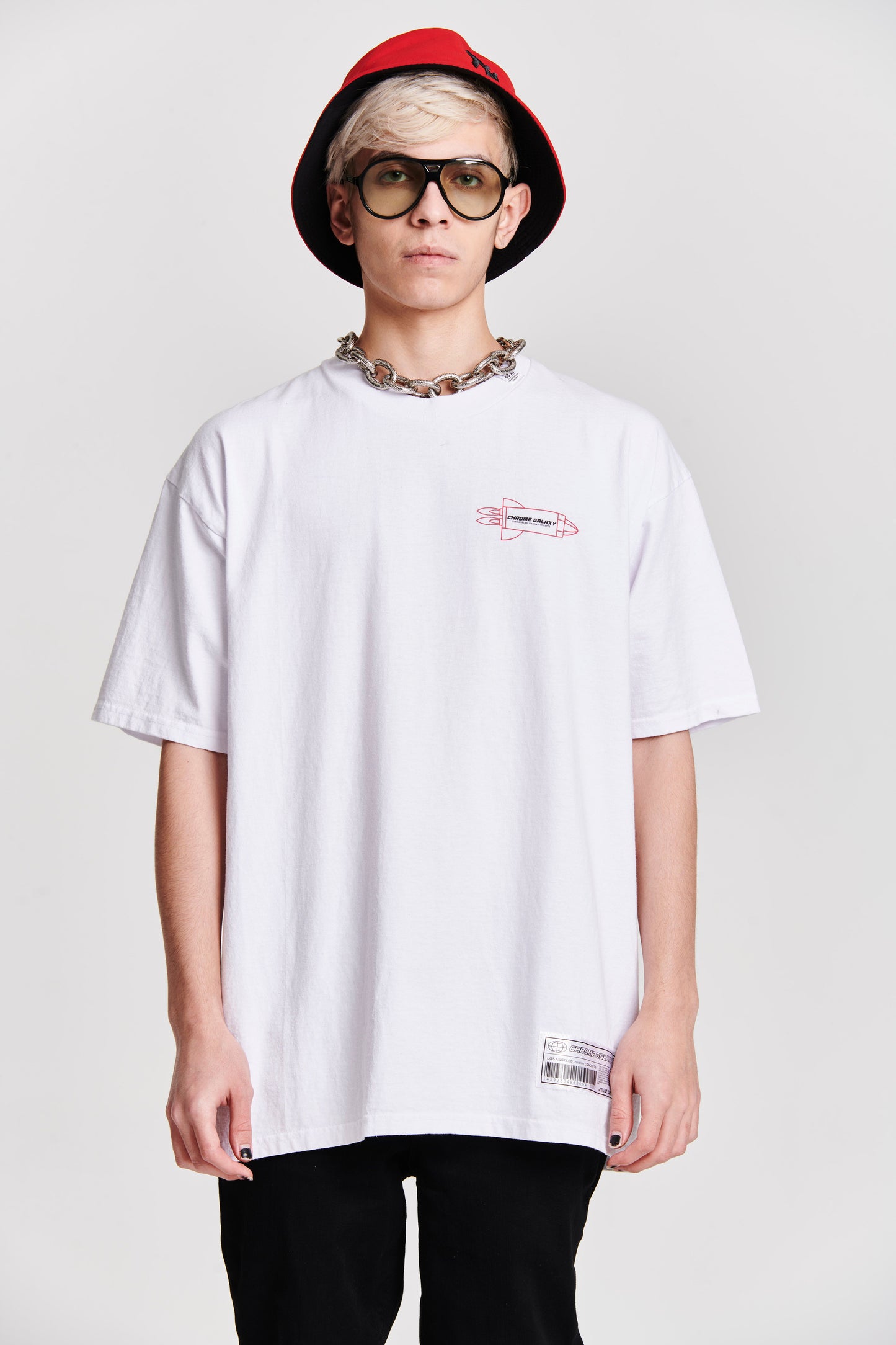 ROCKET WHITE SHORT SLEEVE T-SHIRT IN WHITE