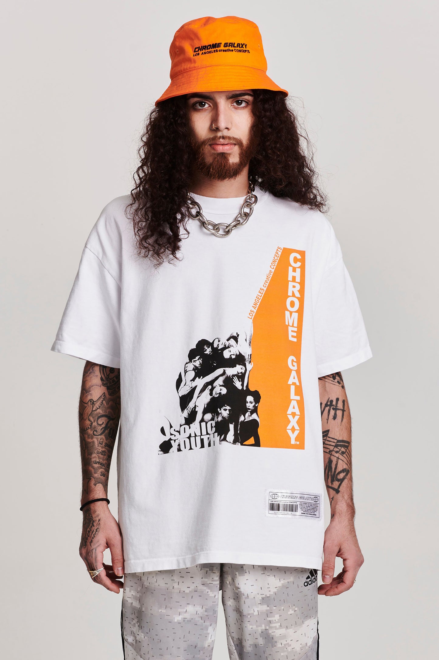 SONIC YOUTH SHORT SLEEVE T-SHIRT IN WHITE