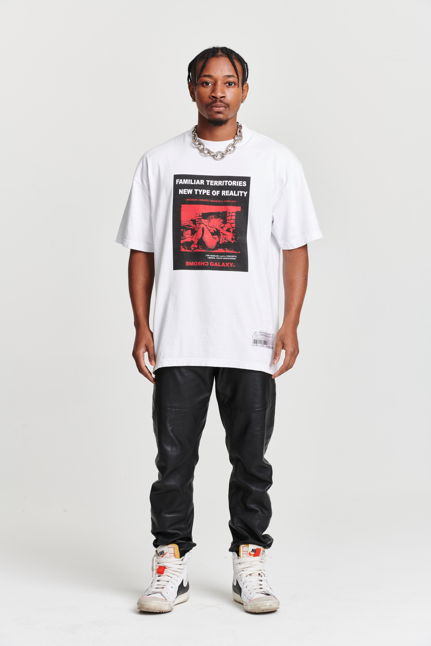 TERRITORY OVERSIZED SHORT SLEEVE T-SHIRT WHITE