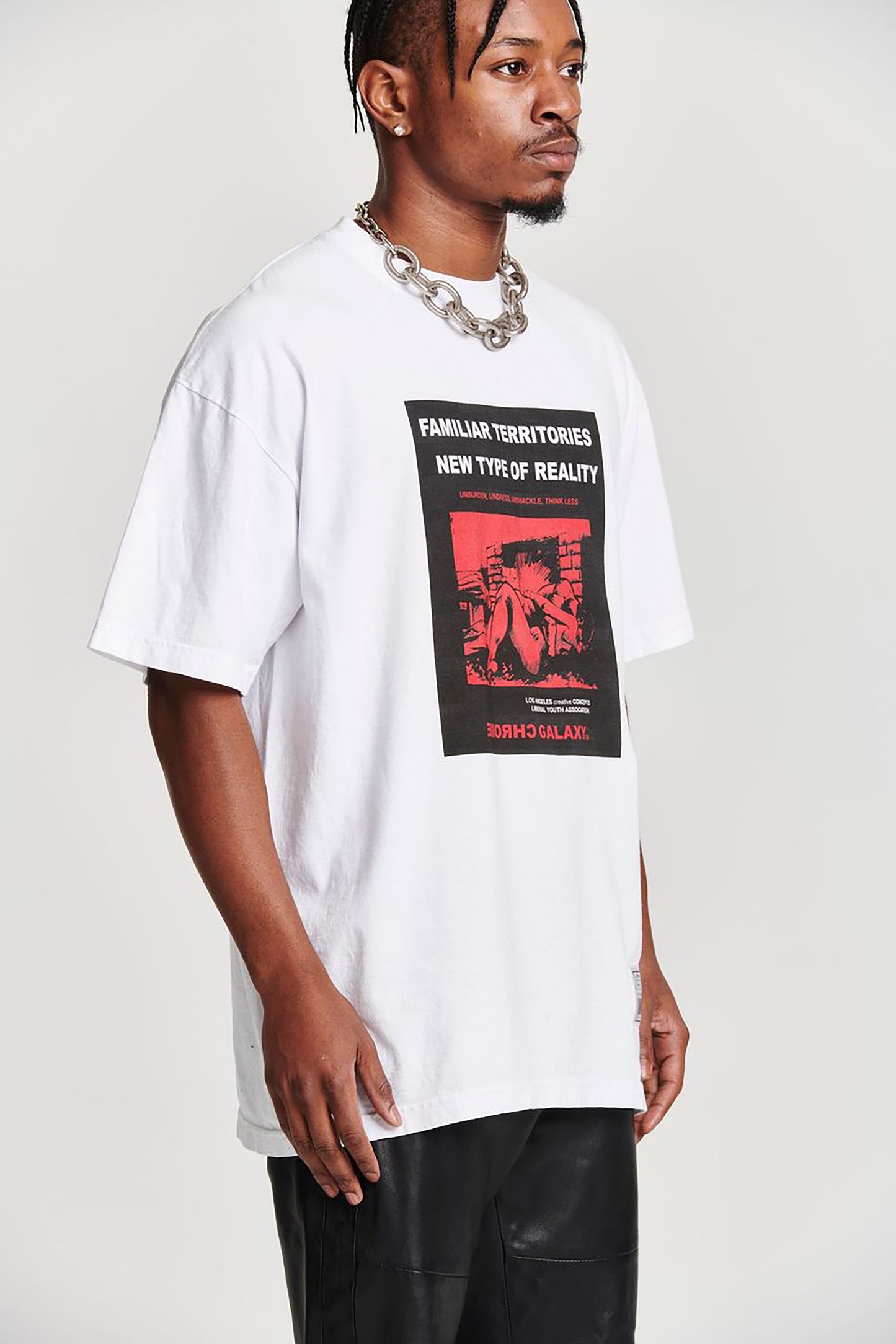 TERRITORY OVERSIZED SHORT SLEEVE T-SHIRT WHITE