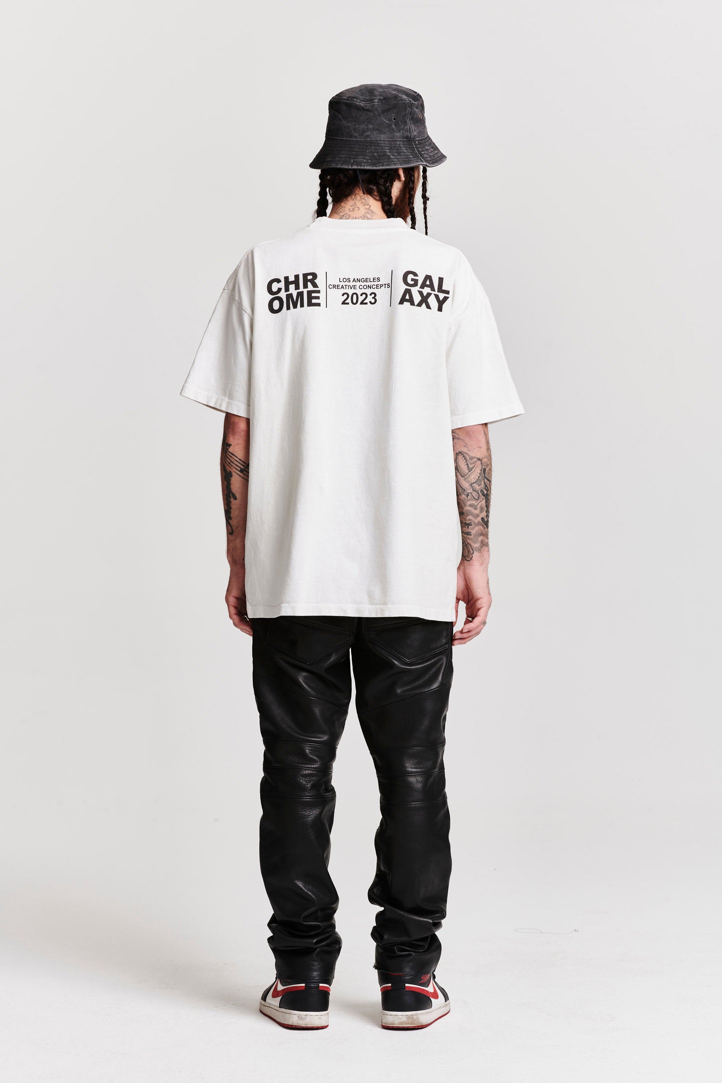 DAMAGED GOODS ABSTRACT SHORT SLEEVE T-SHIRT WHITE