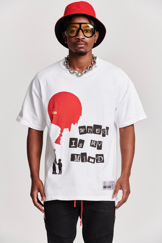 WHERE IS MY MIND T-SHIRT WHITE