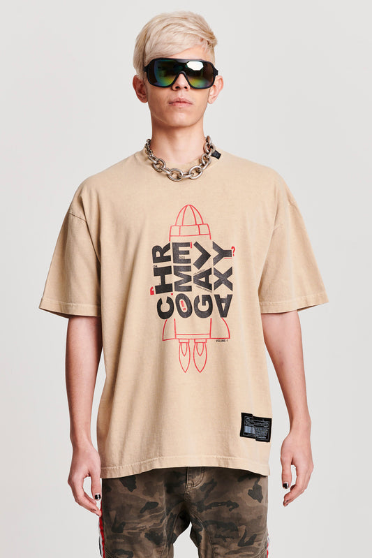 ROCKET SHORT SLEEVE T-SHIRT BEIGE