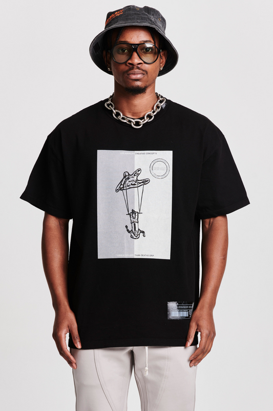 TRAPEZE ACROBAT SHORT SLEEVE T-SHIRT BLACK