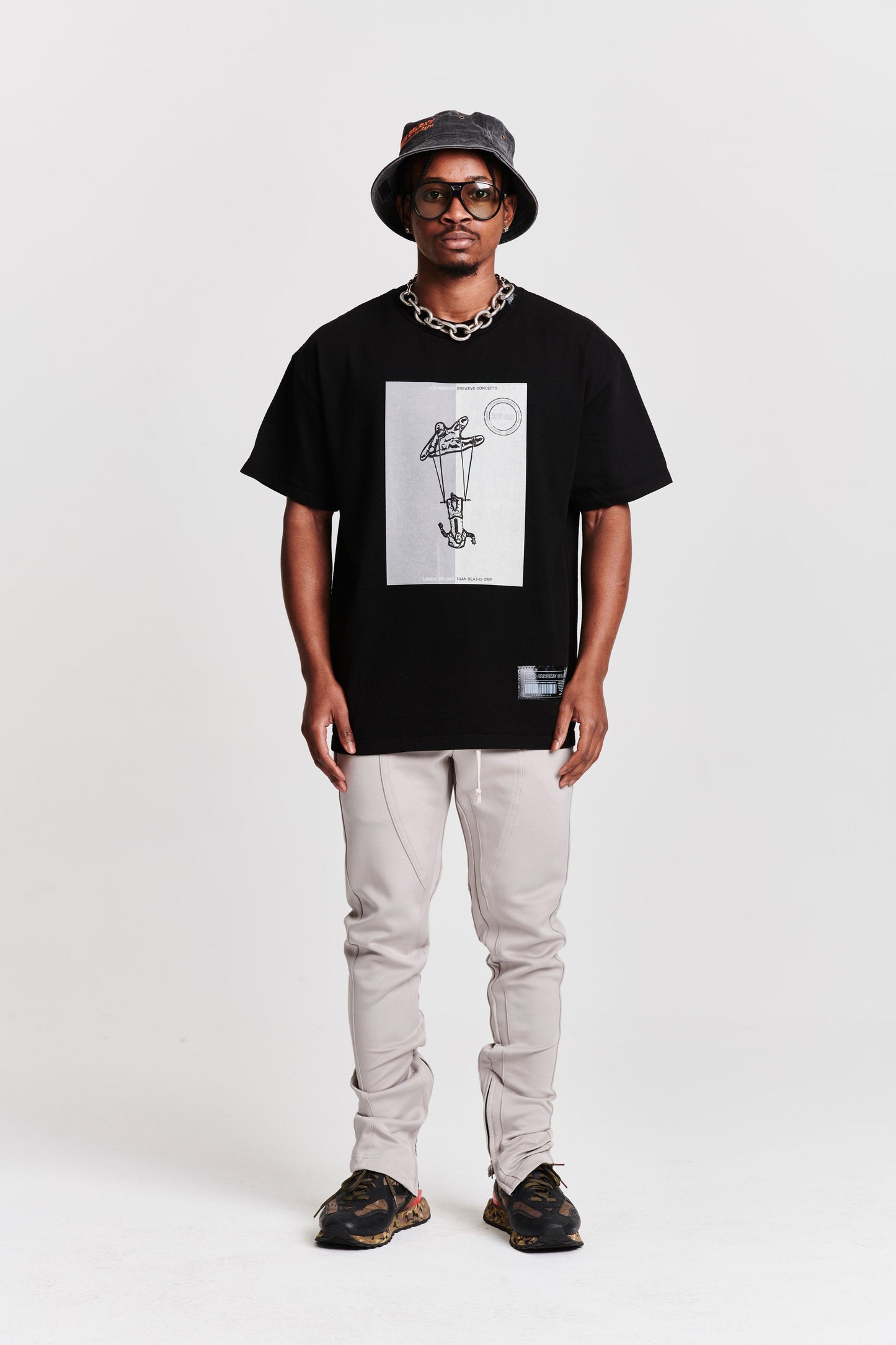 TRAPEZE ACROBAT SHORT SLEEVE T-SHIRT BLACK